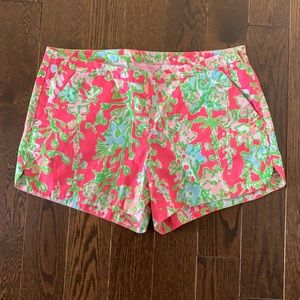 Lilly Pulitzer Adie Short in Flamingo Pink Southern Charm